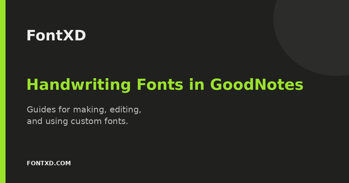 How to Use a Handwriting Font in GoodNotes cover