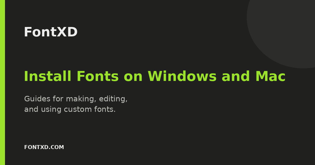 How to Install a Font on Windows and Mac cover